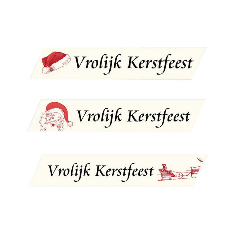 1053113 PLAATJE VROLIJK KERSTFEEST 5 X 1 CM 360 STUKKEN