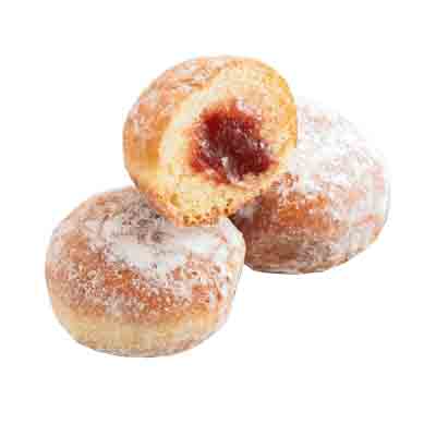 ❄️RMM 27055->77797 MINI RONDE BEIGNET MET AARDBEIENVULLING GEBAKKEN 70 X 21GR