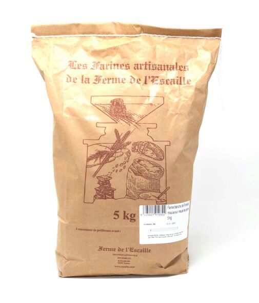 FARINE BLANCHE DE FROMENT BIO FERME L ESCAILLE 5KG