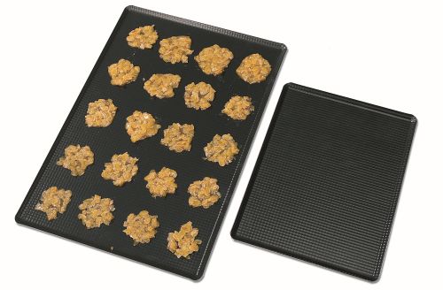 PLAQUE ALU EXAL 40X30CM PLEINE GAUFREE 4 BORDSA 45° EPAISSEUR 1,7MM