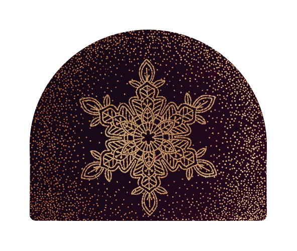 088108 PCB EMBOUTS DE BÛCHETTES ARRONDIS CN FLOCON 3,95X3,9CM 140PCS ***S/CDE***