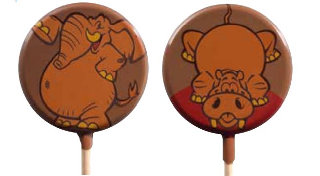 061324 PCB BLISTERS SUCETTES ANIMAUX POUR 45 EMPREINTES Ø 5,5 CM ET BÂTONS 9PCES ***S/CD***