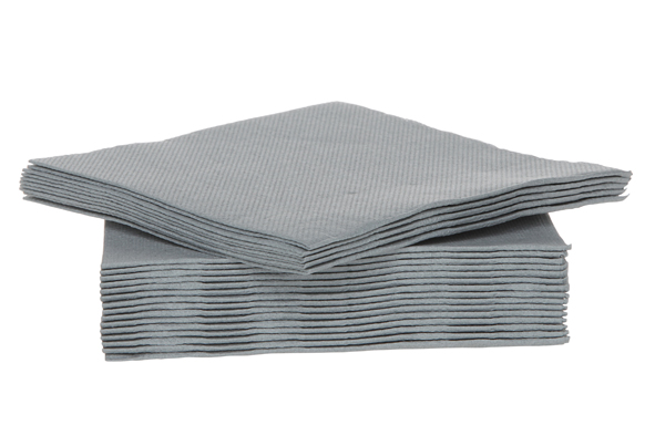 *FDS*C&T PROF SERVIETTE COCKTAIL GRISES 25X25CM 40PCES