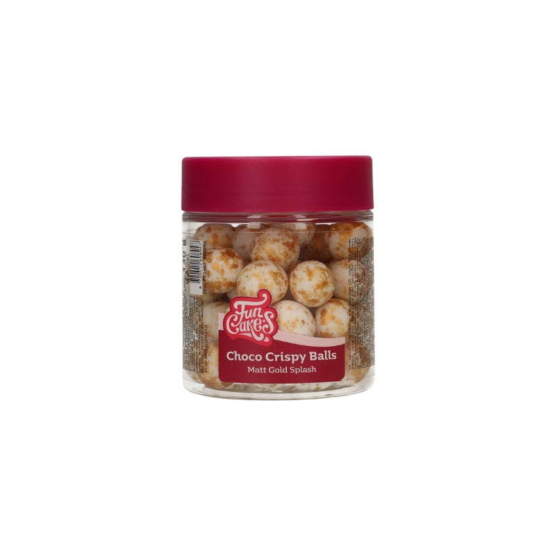 FUNCAKES KROKANDE CHOCOLADEBOLLETJES MAT GESPOTEN GOUD 130GR