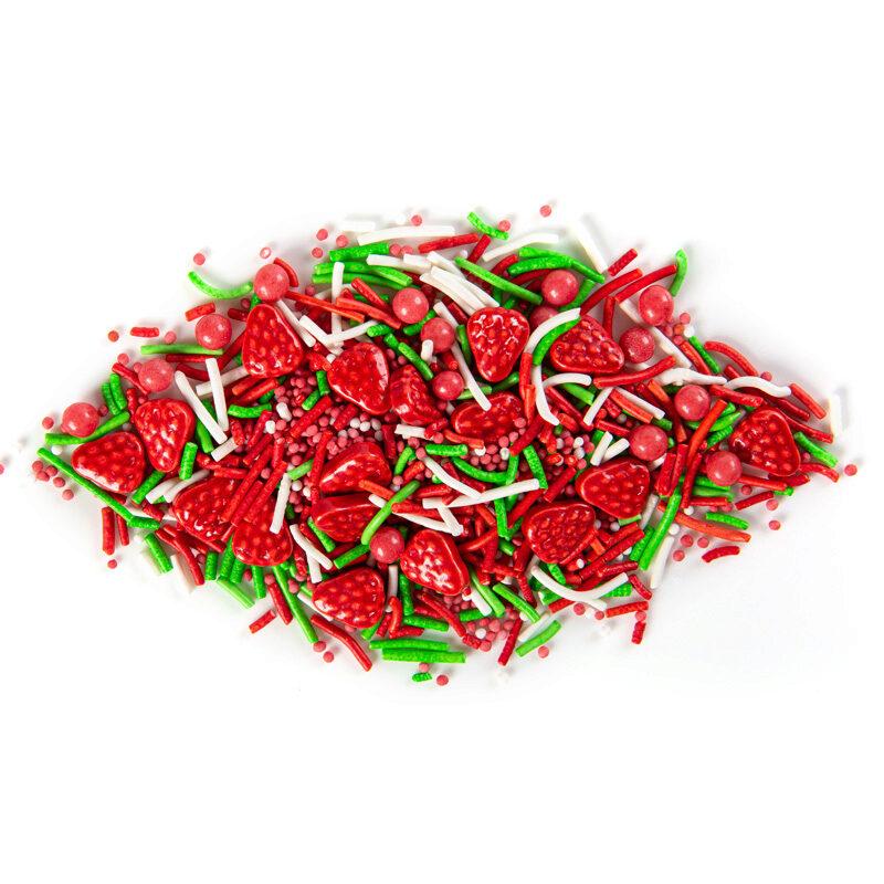 1061266 STRAWBERRY SUGAR DECORATION MIX 500G