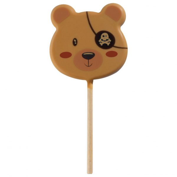 061243 PCB BLISTERS TEDDY PIRATENLOLLIES PR 45 EMP Ø 5,5 CM EN STOKJES 9ST ***S/CD***