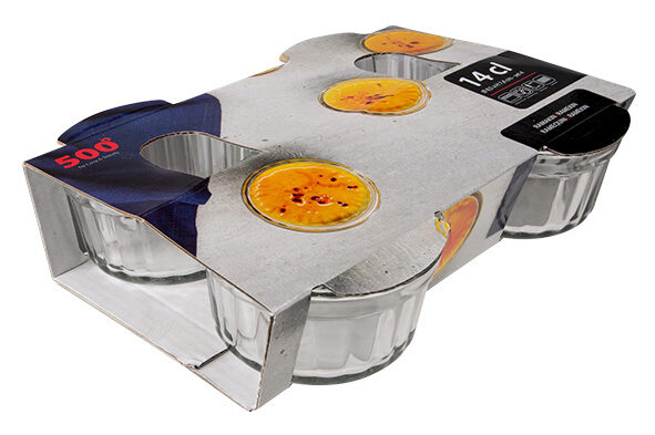 500° GLASS RAMEKINS 8.5X4.7CM 14CL STACKABLE