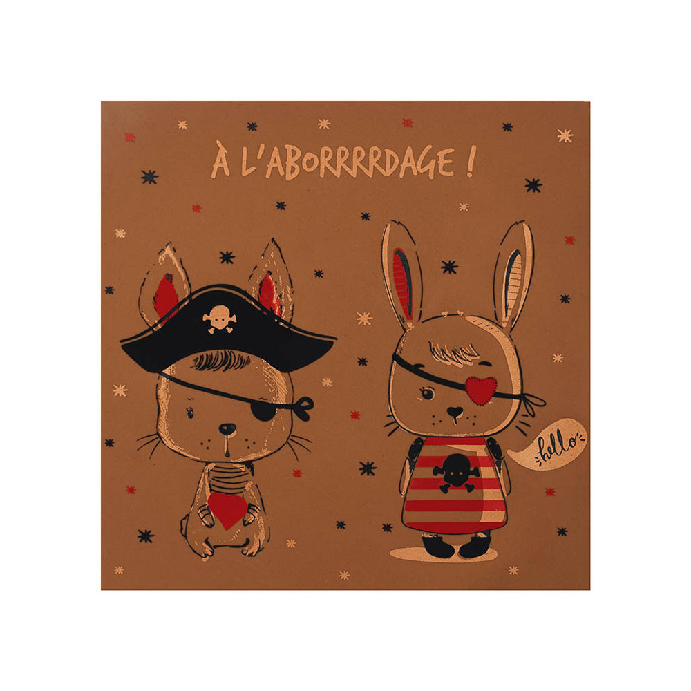 088178 PCB-PLATEN BEDRUKT A L'ABORDAGE ! VOOR VIERKANTE KAARTEN EN TASSEN 24 STUKS ***OP BESTELLING***