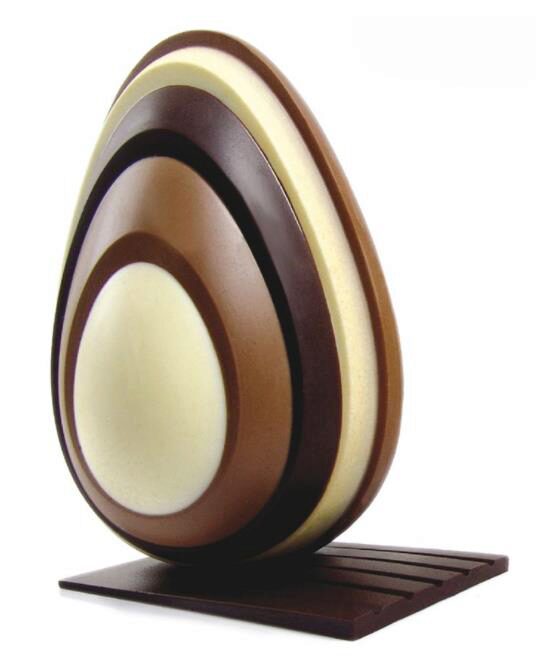 PAVONI THERMOFORMED EGG MOLDS "LEVEL" KIT 2 PIECES Ø 130 X H 200 MM