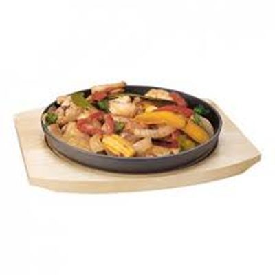SUNNEX BORD 22CM MET HOUTEN STEUN