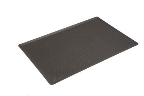 ALU PLAAT 40X30CM TEFLON GEPERFOREERD 4 RANDEN OP 45° DIKTE 15/10 BAKFLON
