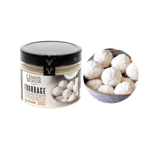 PATISDECOR CRISPY FILLING GRATED COCONUT WAFERS 300GR