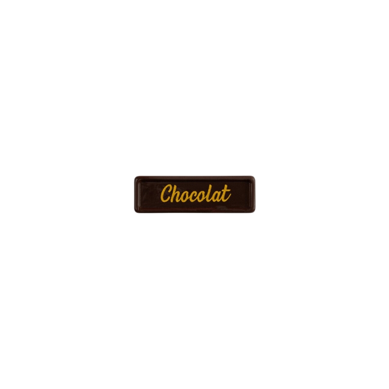 2002442 CHOCOLATE PLATE 3.8X1.2 CM 300PCS ***S/CDE***