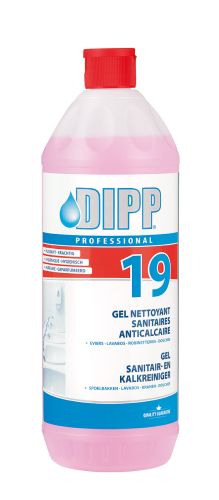 DIPP 19 ANTI-KALKSTEEN SANITAIRREINIGINGSGEL 1L