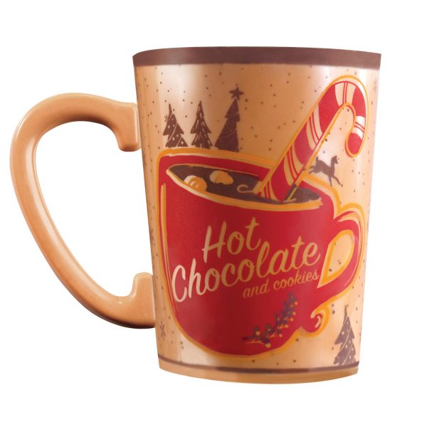 060190 PCB FEUILLES IMPRIMÉES HOT CHOCOLATE POUR MUG 25,35X11 CM 10PCES ***s/cd***