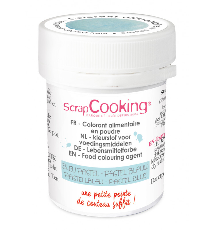 SCRAPCOOKING HYDRO VOEDSELKLEURSTOF PASTELBLAUW 5GR