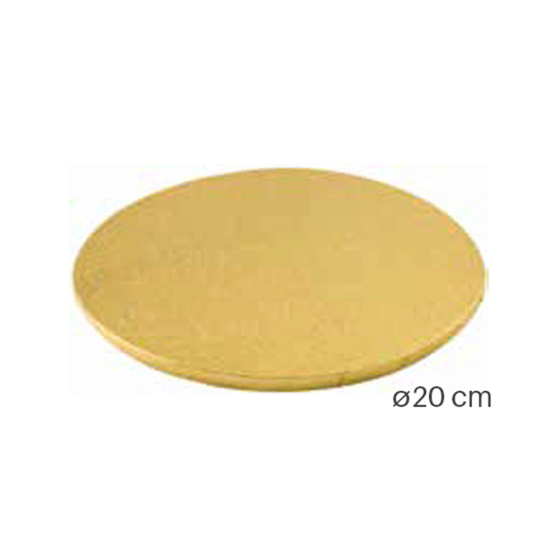 1030426 ROUND TRAY Ø 20CM GOLD