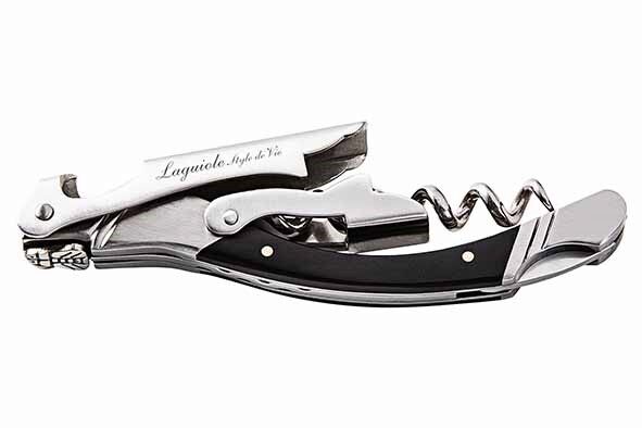 LUXURY LINE LIFESTYLE SOMMELIER ROESTVRIJ STAAL/EBONZWART