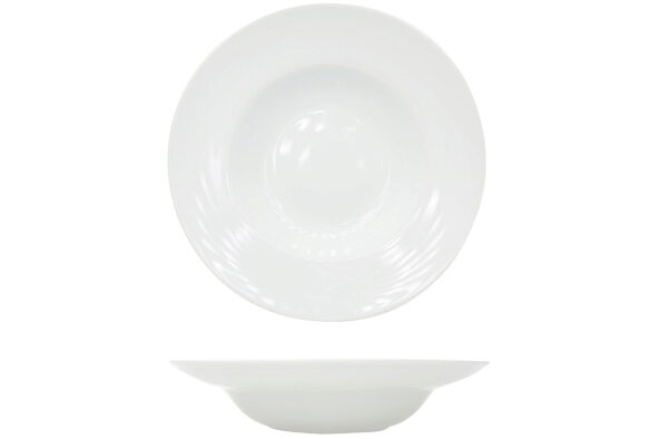WHITE PASTA PLATE 27.5XH6CM 17CM BASIN - 403218W