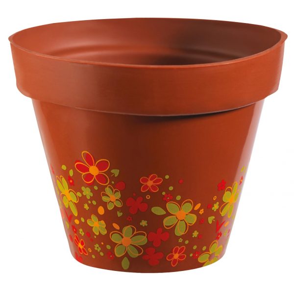 074021 PCB FEUILLES IMPRIMÉES FLOWER POWER POUR PETIT POT 25,8X9,8 CM 20PCES ***S/CD***