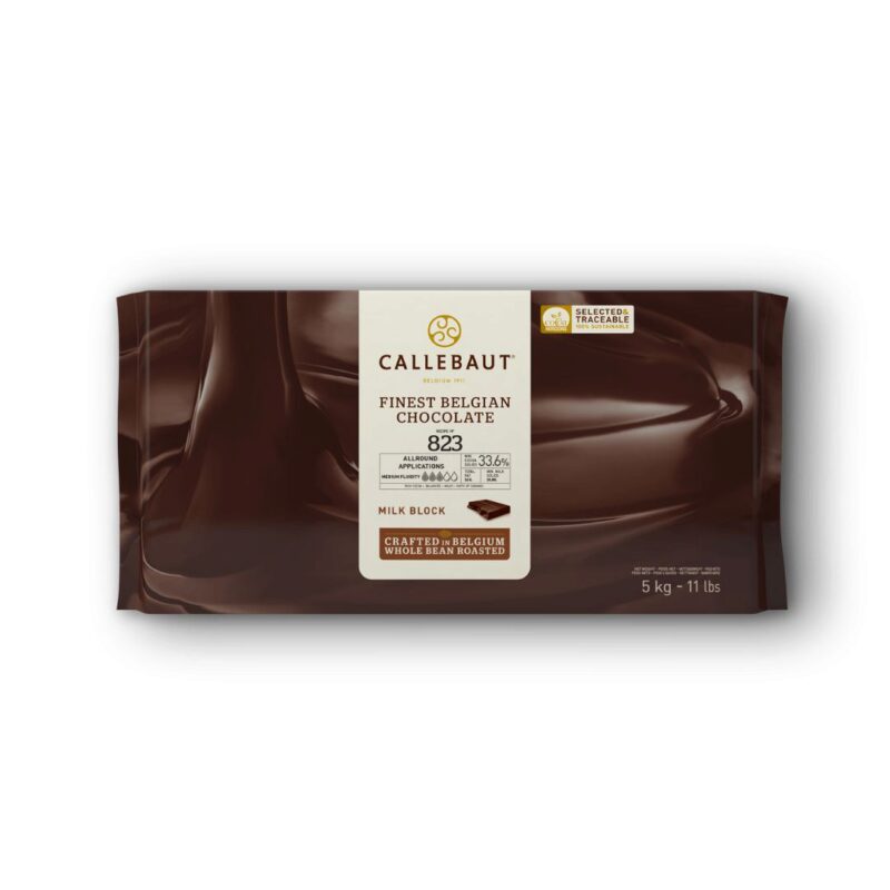 CALLEBAUT 823NV-120 AU LAIT 34% EN PLAQUE EMBALLE  5KG