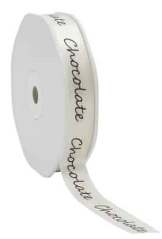 "CHOCOLATE" CREAM RIBBON 15 MM X 25M