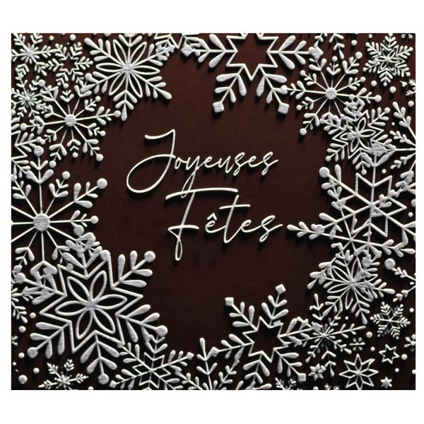  087100 PCB EINDKAPPEN CN MET JOYEUSES FÊTES RELIEF 8,5X7,5 CM 72 STUKS ***OP BESTELLING***