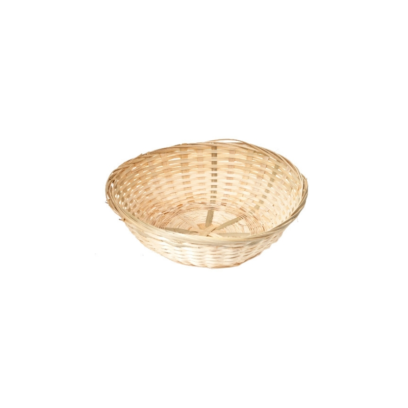 PANIER BAMBOU ROND  D/25CMXH/8CM