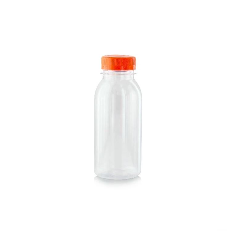 PLASTIC BOTTLE ORANGE CAP 250ML 270PCS