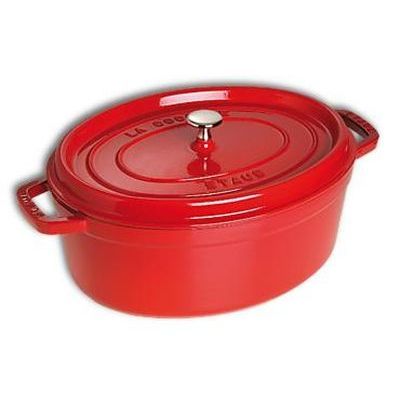 STAUB COCOTTE OVALE CERISE 31CM  5.50L