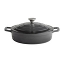 APS LAGE SUDDERPOT 28CM ZWART C/C & DEKSELHOUDER