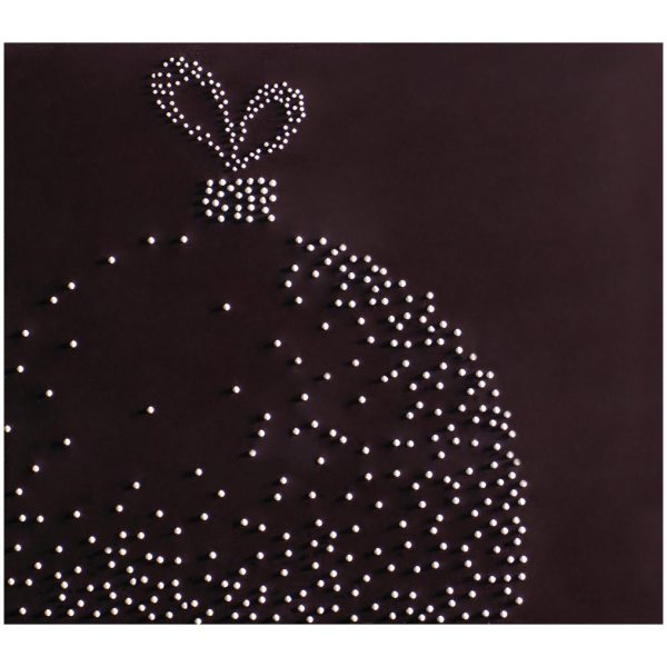 060349 PCB EMBOUTS CN AVEC RELIEF BOULE DE NOËL 8,5X7,5 CM 72PCES ***s/cd***