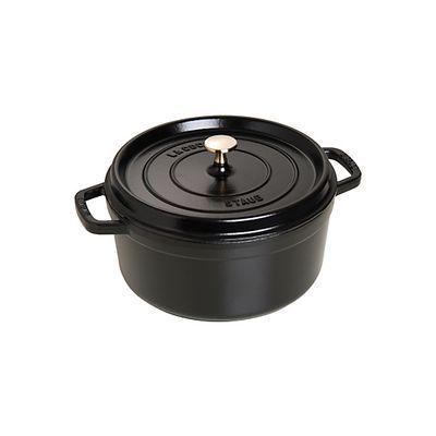 STAUB ROUND BLACK COCOTTE 34CM 12.60L