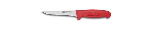 FISCHER STRAIGHT BONING KNIFE 14CM RED HANDLE 3015-14