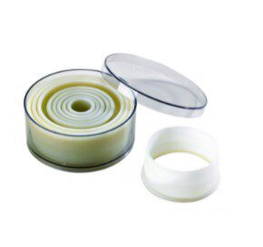 EXOGLASS SNIJDER 9P GEWONE RONDE BLOKJES VAN 2 TOT 10 CM