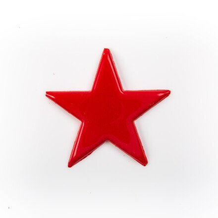 2014637 RED CHOCOLATE STAR BLISTER Ø 55MM 60 PIECES ***S/CD***