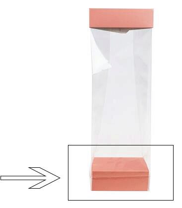 SOCLE N°8 ROSE LOTUS POUR FOND SACHET 8X5X3CM 100PCS