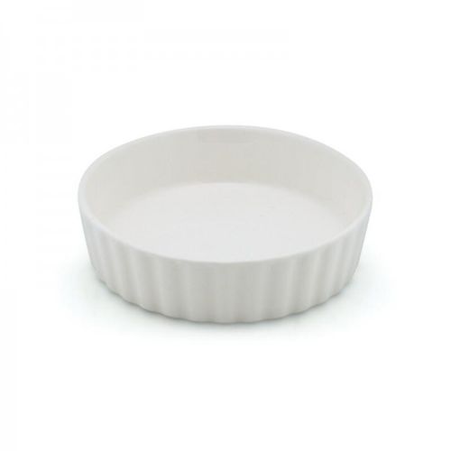 LE COQ EFESO IVOORSCHAAL CREME BRULEE PLISSE PORSELEIN 11XH3CM