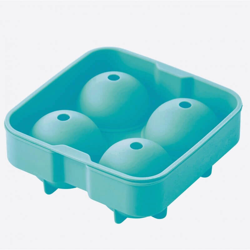  SILICONE ICE CUBE TRAY 4 BALLS 6CM