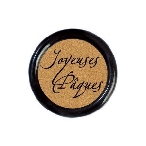 061399 PCB RONDS À REBORD PAG JOYEUSES PÂQUES Ø 3CM 88PCES ***S/CD***