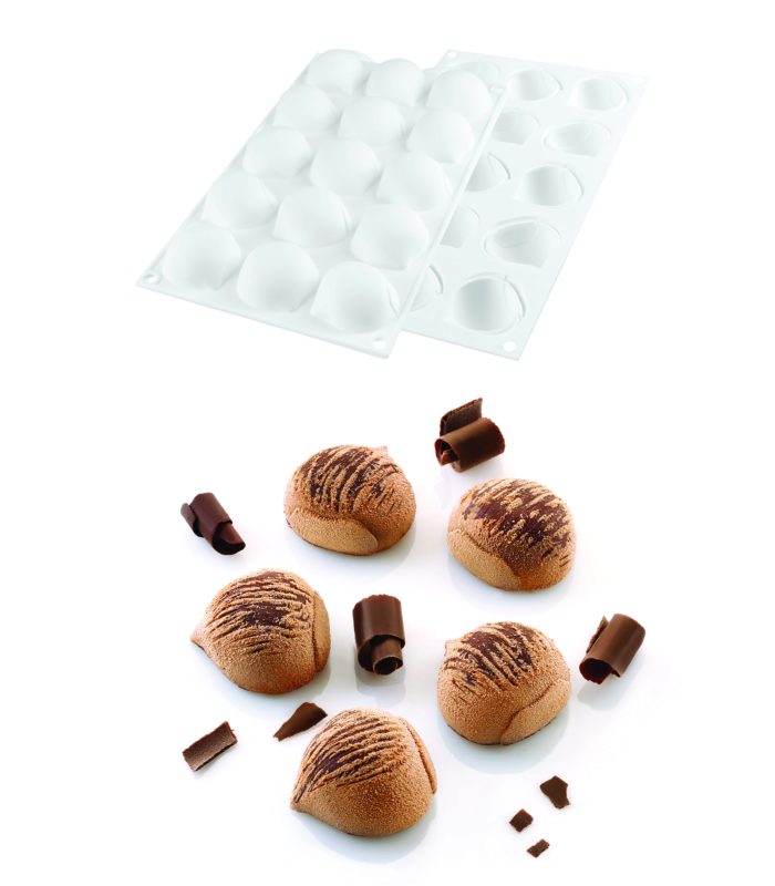 SILIKOMART ICE BROWN MOLD 30 47X48H 25MM CURVFLEX WHITE