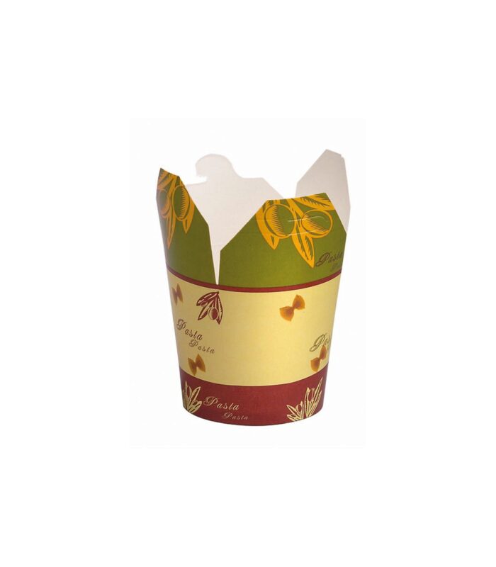 ROUND PASTA CONE WITH PASTA DECORATION 750ML 93X98X95MM 50PCS
