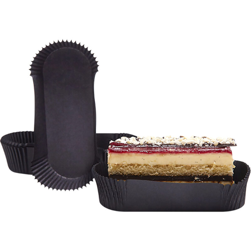 EXTENDED BLACK CUP FOR ECLAIR 105 X 40 X 25MM BOX OF 1000 PCES