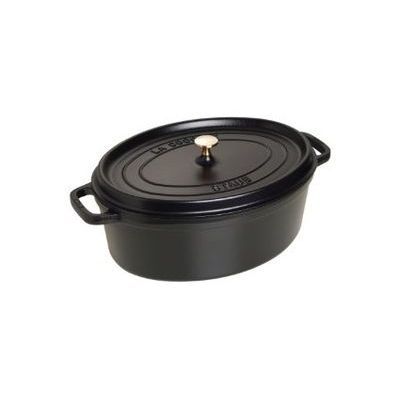 STAUB COCOTTE OVALE NOIRE 37CM - 8L