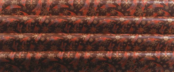 065222 PCB BEDRUKTE VELLEN GOUDEN BOMEN 40X25 CM 17 STUKS ***S/CD***