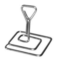STAINLESS STEEL ELECTROPOL FOOT LABEL HOLDER 5CM PACK OF 3 PCES