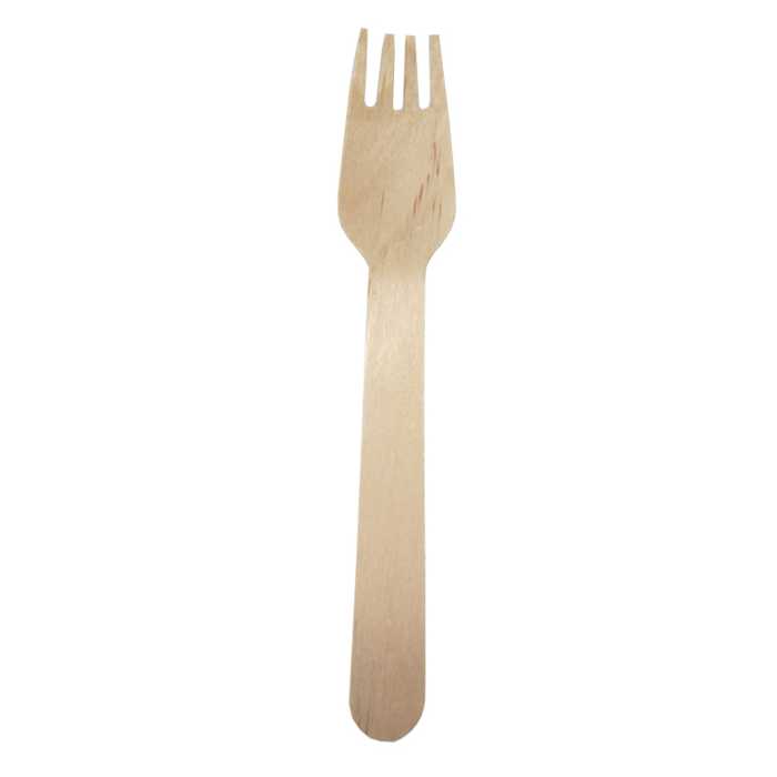 WOODEN FORKS 16CM 100PCS