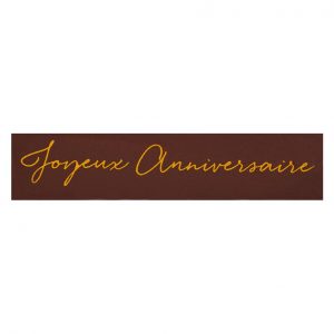 061037 PCB RECTANGLES CN JOYEUX ANNIVERSAIRE 7X1,5CM 150PCES ***S/CD***