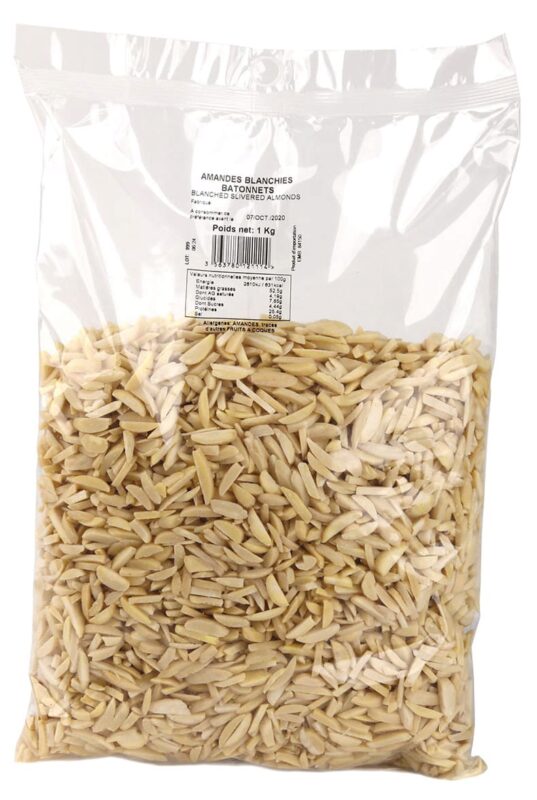 AMANDES BLANCHES EN BATONNETS 10KG