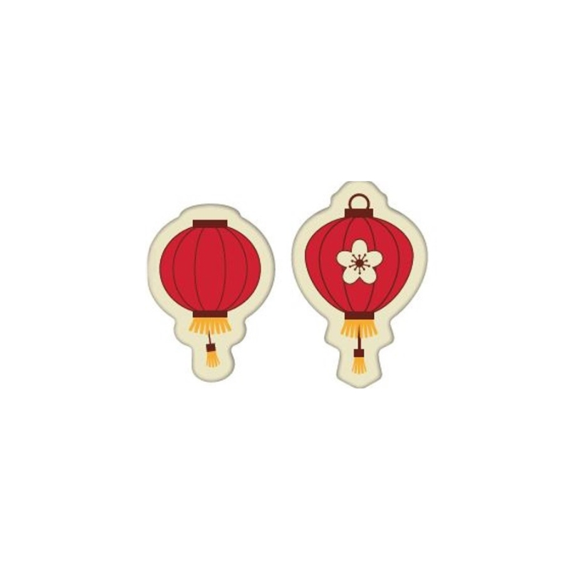 2000430 LANTERNES 2,9X4 CM + 3,1X4,8 CM 25PCS ***S/CDE***